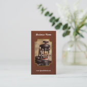 Carte De Visite Optométrie - Machine à couper les verres (Debout devant)