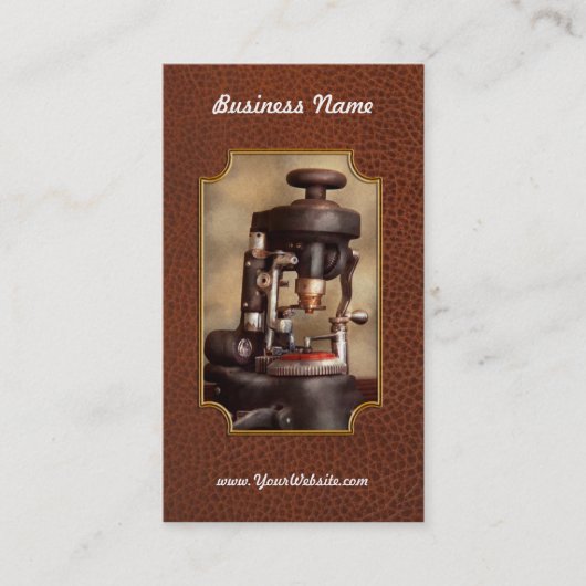 Carte De Visite Optométrie - Machine à couper les verres (Devant)