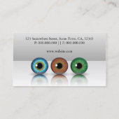 Carte De Visite Optométrie professionnelle Grey (Dos)