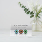 Carte De Visite Optométrie professionnelle Grey (Debout devant)