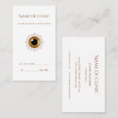 Carte De Visite Optométrie professionnelle Rendez-vous oeil Brown (Devant / Derrière)