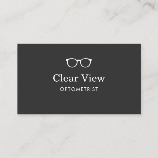 Carte De Visite Optometrist Modern Eyewear (Devant)