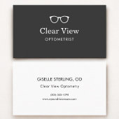 Carte De Visite Optometrist Modern Eyewear