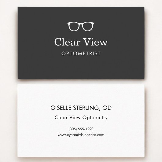 Carte De Visite Optometrist Modern Eyewear
