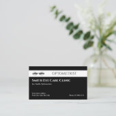 Carte de visite optométriste (Debout devant)