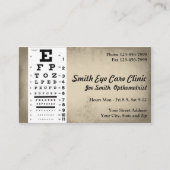 Carte de visite optométriste (Devant)