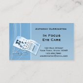 Carte De Visite Optométriste bleu moderne (Devant)