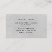 Carte De Visite Optométriste | Fermer les yeux (Dos)