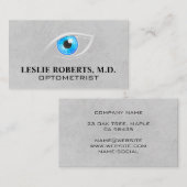 Carte De Visite Optométriste | Fermer les yeux (Devant / Derrière)