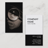 Carte De Visite optométriste grossissant (Devant / Derrière)