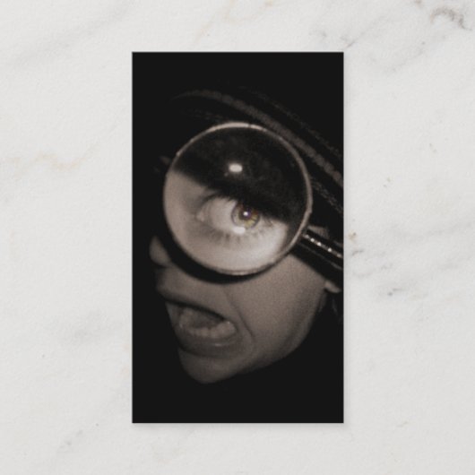 Carte De Visite optométriste grossissant (Devant)