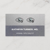 Carte De Visite Optométriste | Icône de vue de loin vue de près (Devant)