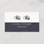 Carte De Visite Optométriste | Icône Eyes (Devant)