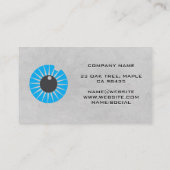 Carte De Visite Optométriste | Icône oeil (Dos)