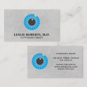 Carte De Visite Optométriste | Icône oeil (Devant / Derrière)