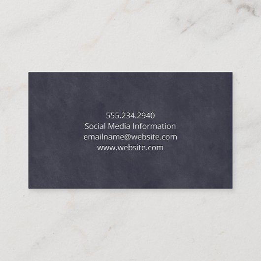 Carte De Visite Optométriste | Lunettes (Dos)