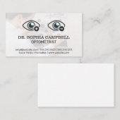 Carte De Visite Optométriste | Phoropter | Icône de mesure des yeu (Devant / Derrière)