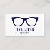 Carte De Visite Optométriste Vêtements d'yeux modernes (Devant)