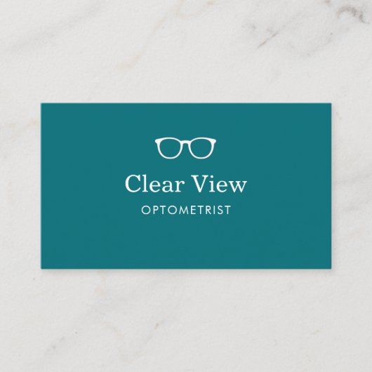 Carte De Visite Optometry Eye Doctor (Devant)
