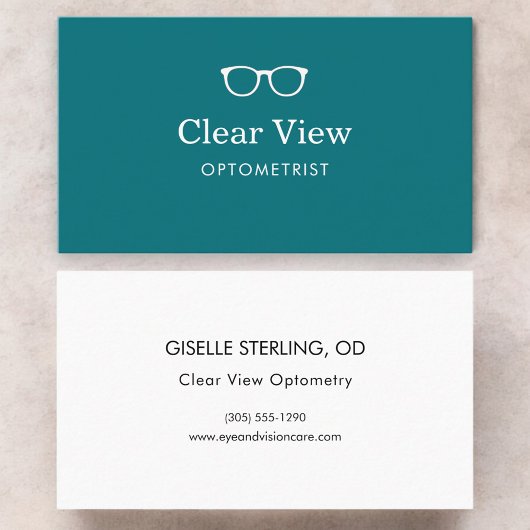 Carte De Visite Optometry Eye Doctor