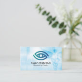 Carte De Visite Optometry Stylized Eye Logo | Medical Doctor (Debout devant)