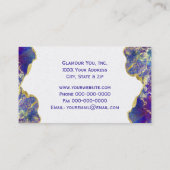 Carte De Visite Opulent Aquarelle Fire Optique Design de pierre pr (Dos)