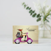 Carte De Visite Or 2 de rose de bijoux de bourses d'accessoires de (Debout devant)
