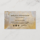 Carte De Visite or à fausse feuille (Dos)