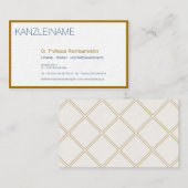 Carte De Visite Or Akzente Visitenkarte (Devant / Derrière)