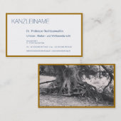 Carte De Visite Or autour (Devant / Derrière)