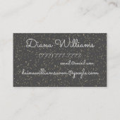 Carte De Visite Or avec lèvres roses Avon personnalisé (Dos)