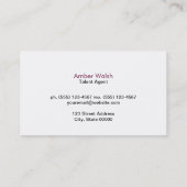 Carte De Visite Or avec Motif Chevron Contemporain (Dos)