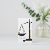 Carte De Visite Or Black Scales of Justice | Procureur (Debout devant)