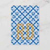 Carte De Visite Or bleu classe (Dos)