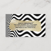 Carte De Visite Or brossé | Art moderne des bandes (Dos)