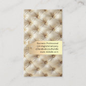 Carte De Visite Or brossé | Matière de rembourrage rembourrée (Dos)