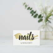 Carte De Visite Or brossé / ongles (Debout devant)