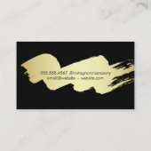 Carte De Visite Or brossé / ongles (Dos)