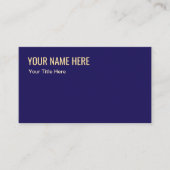 Carte De Visite Or classique Deep Purple Gold (Devant)