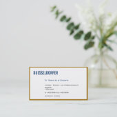 Carte De Visite Or comme couleur (Debout devant)