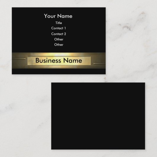 Carte De Visite Or d'affaires (Devant / Derrière)