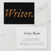 Carte De Visite Or d'auteur (Devant / Derrière)