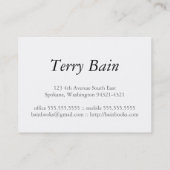 Carte De Visite Or d'auteur (Dos)