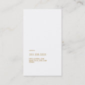 Carte De Visite Or de Groupon (Dos)