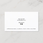 Carte de visite Or de l'entraîneur de basket-ball (Dos)