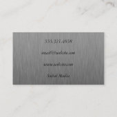 Carte De Visite Or de luxe avec Faux Metallic (Dos)