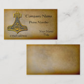 Carte De Visite Or de marteau de Thors (Devant / Derrière)