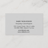 Carte De Visite Or de microphone de professeur de musique du DJ de (Dos)