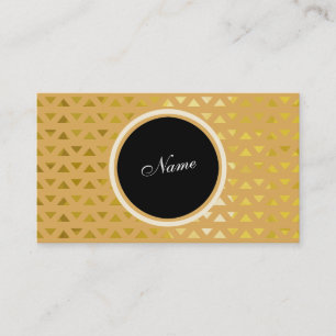 Carte De Visite Or de motif