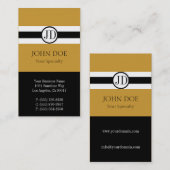 Carte De Visite Or de pendentif de médecin (Devant / Derrière)